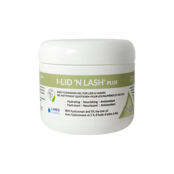 I-Lid N Lash Plus Hyaluronic Acid 5% Tea Tree (Green Tub) 60 Wipes