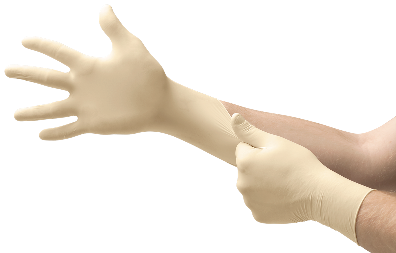 Micro-Touch Dermaclean Powder‑Free Latex Gloves – Box of 100