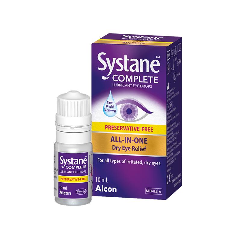 Systane Complete Lubricant Eye Drops Preservative Free 10mL