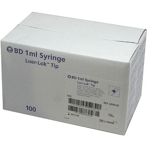 BD Syringe 1mL Luer Lock (309628)