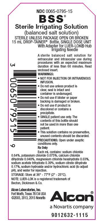 (BSS) Balanced Salt Solution 15mL Drop-Tainer