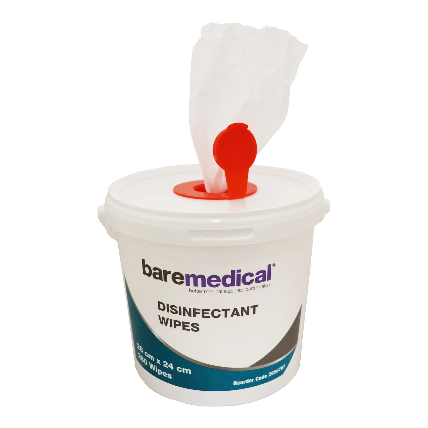 Bare Medical Disinfectant Wipes (280) 28cm x 24cm