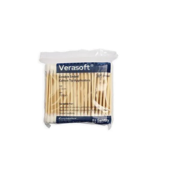 Cotton Tipped Applicator Double Ended 7.5cm