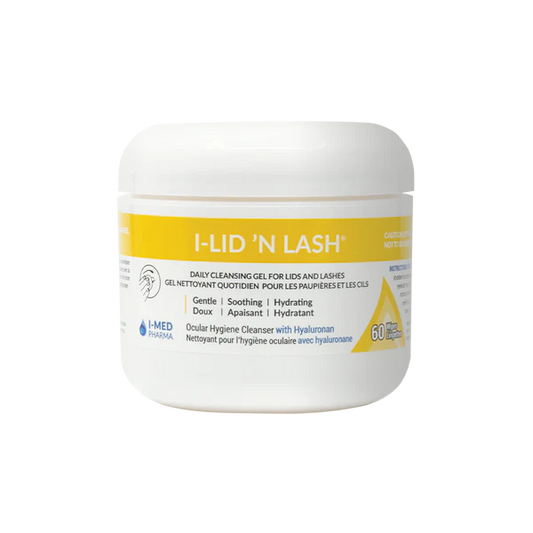 I-Lid N Lash Hyaluronic Acid & Glycerin (Yellow Tub) 60 Wipes