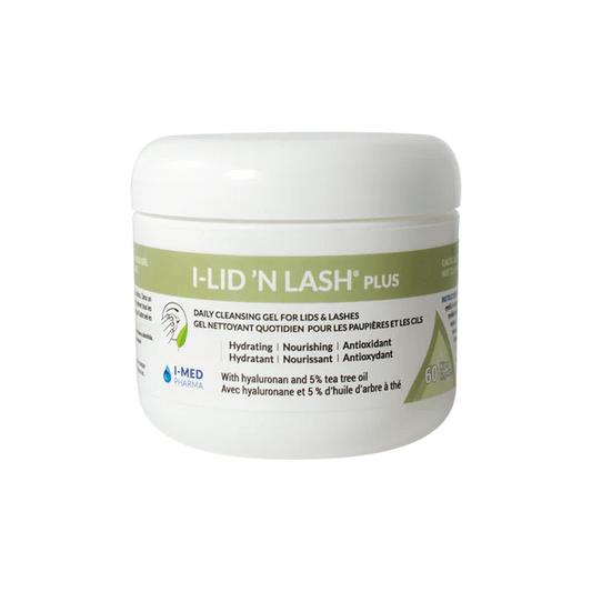 I-Lid N Lash Plus Hyaluronic Acid 5% Tea Tree (Green Tub) 60 Wipes