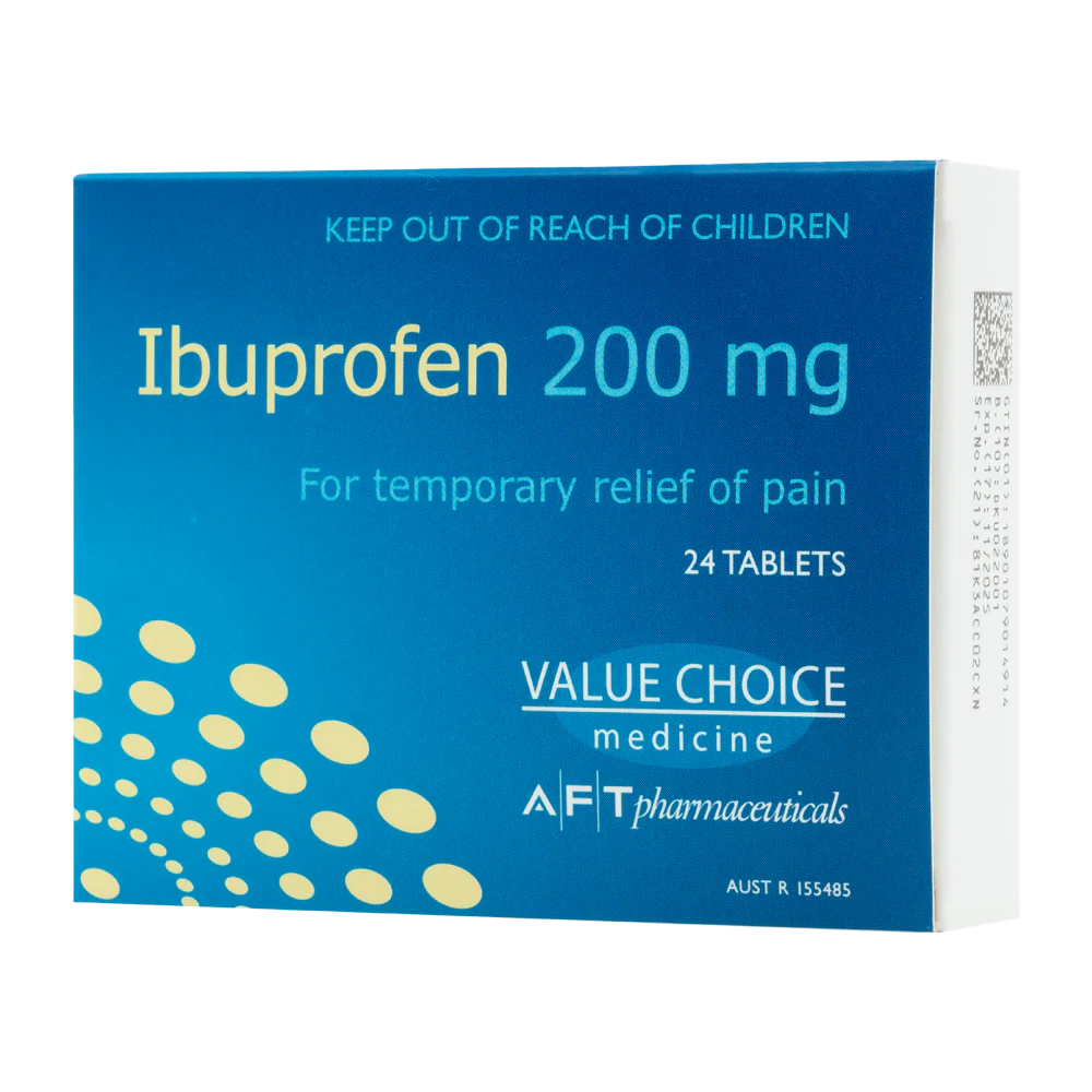 Ibuprofen 200mg - 24 Tablets (Value Choice)