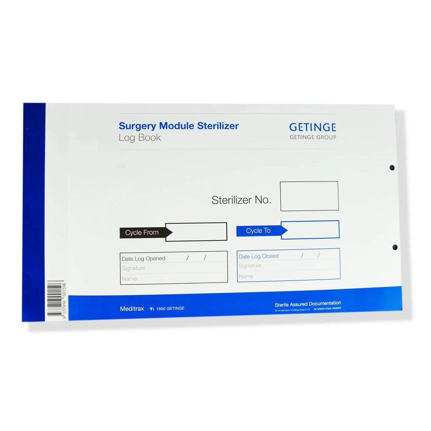 Meditrax Surgery Module Steriliser Log Book