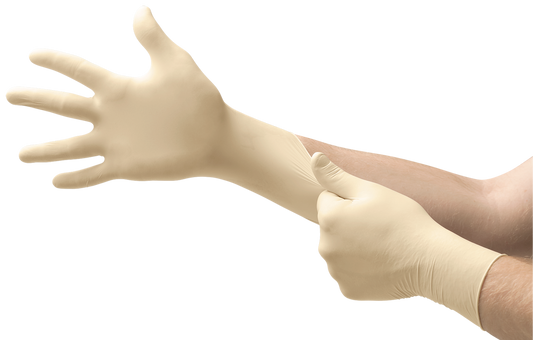 Micro-Touch Dermaclean Powder‑Free Latex Gloves – Box of 100