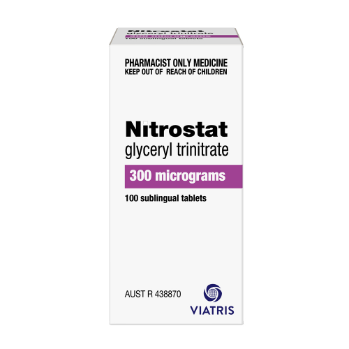 Nitrostat Glycerin Sublingual Tablets - 300mcg (100)