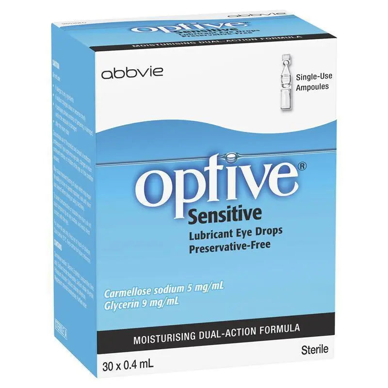 Optive Sensitive Lubricant Eye Drops Preservative Free