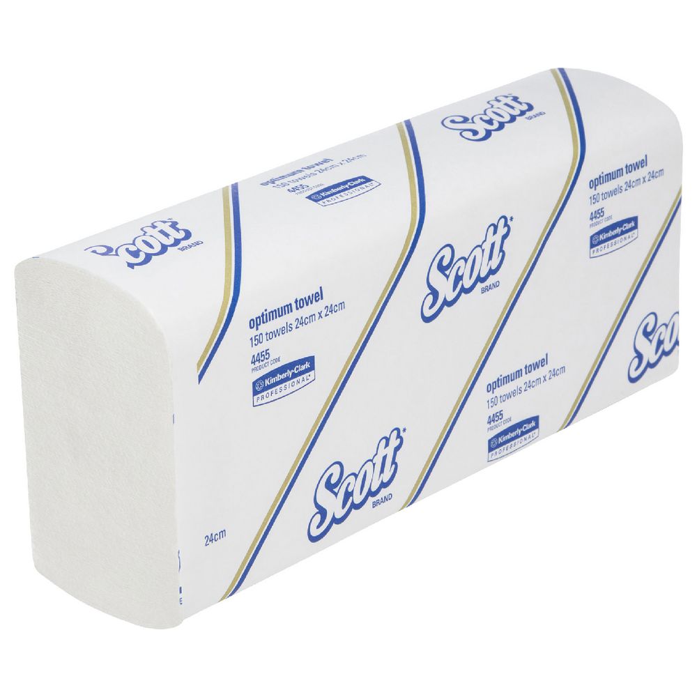 Scott Optimum Hand Towel 24 x 24cm - 150 Sheets