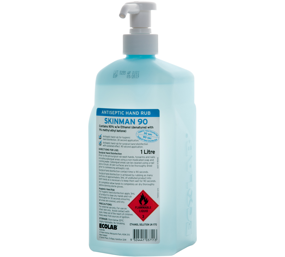 Skinman 90 Ethanol Alcohol Hand Rub 1L