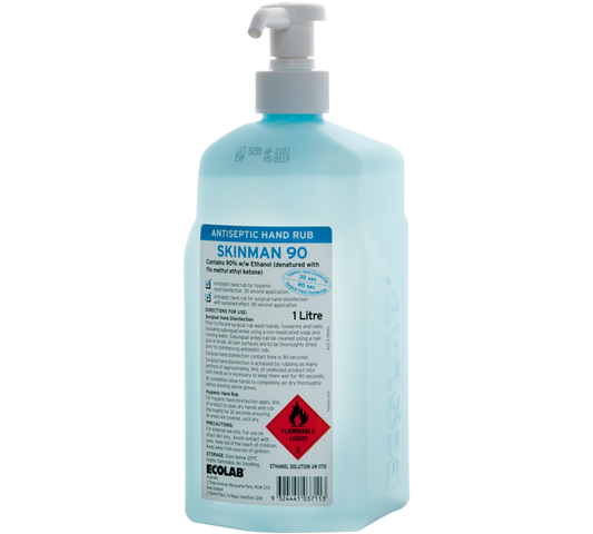 Skinman 90 Ethanol Alcohol Hand Rub 1L