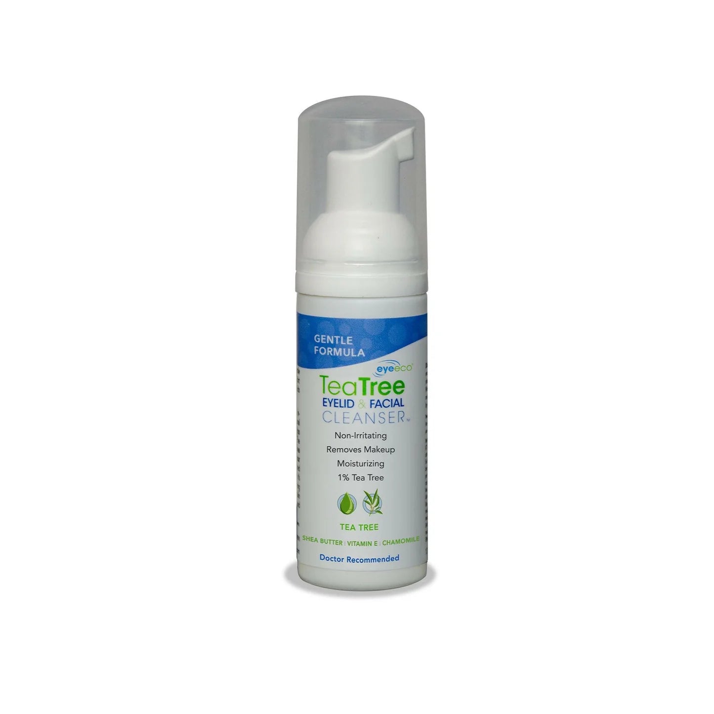 EyeEco Gentle Tea Tree Eyelid & Facial Foam Cleanser 50 mL