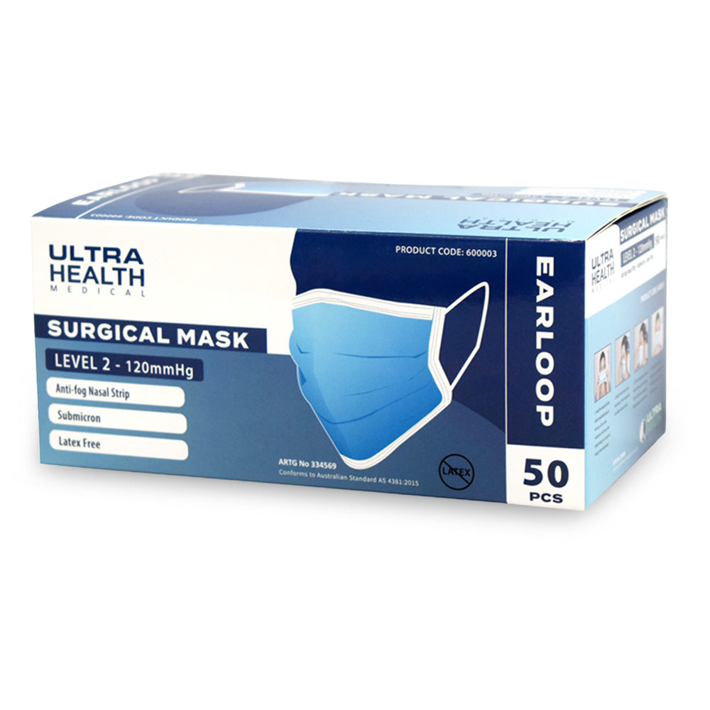 Ultra Health Surgical Face Mask Level 2 – Anti-Fog (Earloop)
